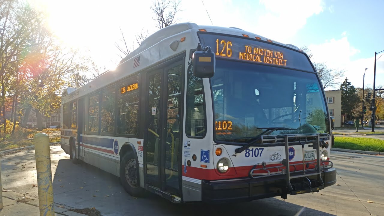 Ride On CTA 2014 Nova Bus LFS 8107 On Rt 126 Jackson to Congress Plaza/Michigan via Medical District