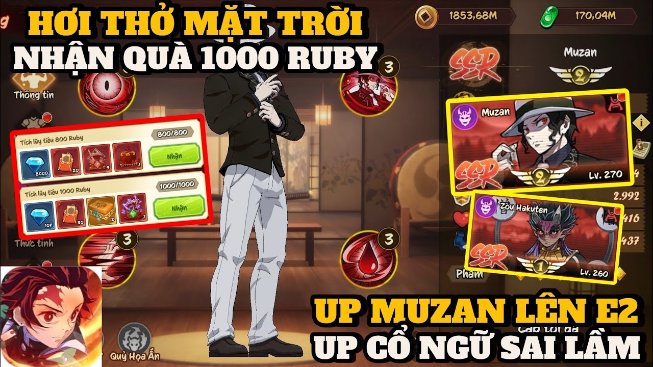 Hơi Thở Mặt Trời #11 - NHẬN QUÀ 1000 RUBY CỰC VIP , MAX PING BẢO VẬT CHÂN GÀ CÙNG MUZAN E2 CỰC CHẤT