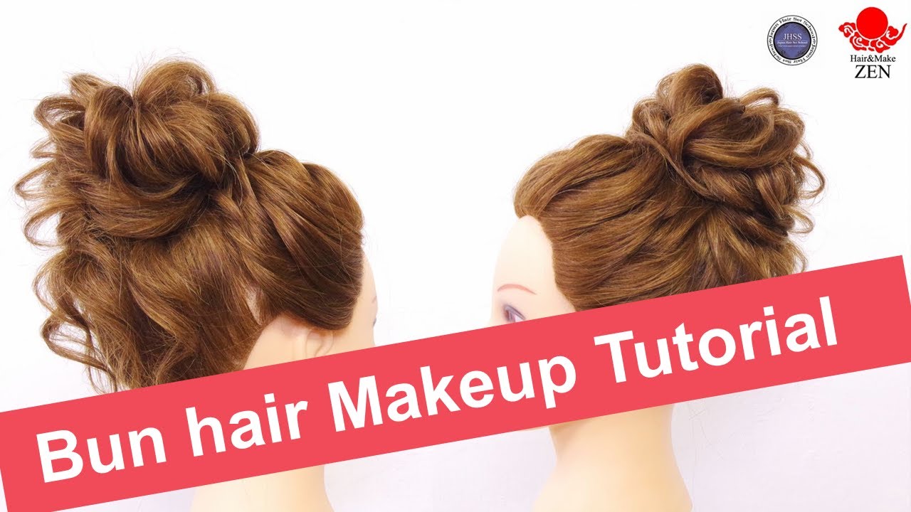 How to make BUN HAIR makeup【Zen's Hair arrange tutorial】