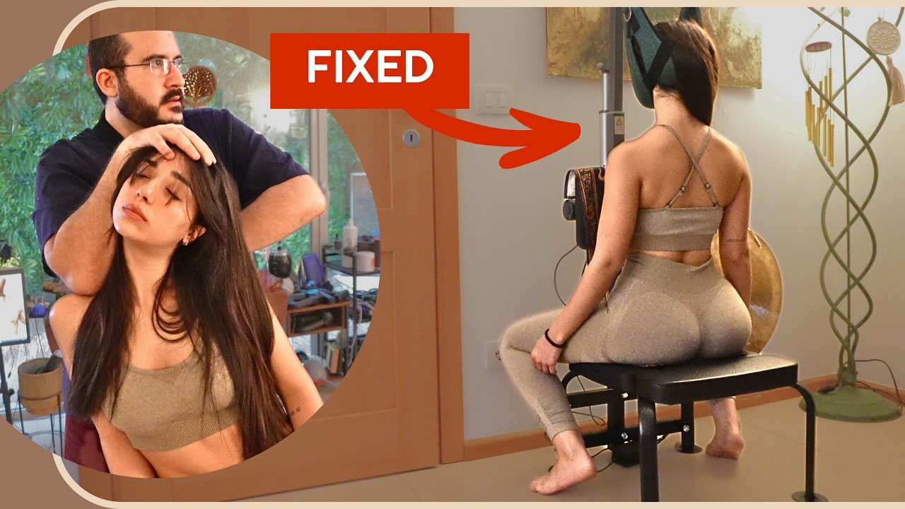 *NEW Y-STRAP* BIGGEST Release For Her NECK PAIN: HELPED w/ Osteopathy & Chiropractic Cracking RELIEF