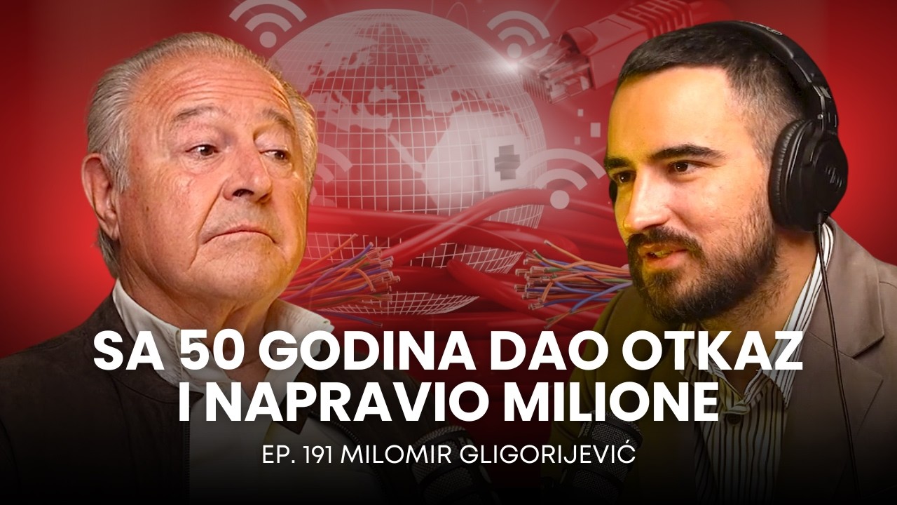 Sa 50 godina dao otkaz i napravio milione | Milomir Gligorijević | Biznis Priče 191