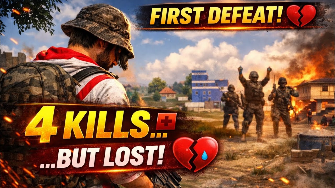 Erangel is Getting Tough 😭 Still Managed 4 Kills | First Defeat | BGMI