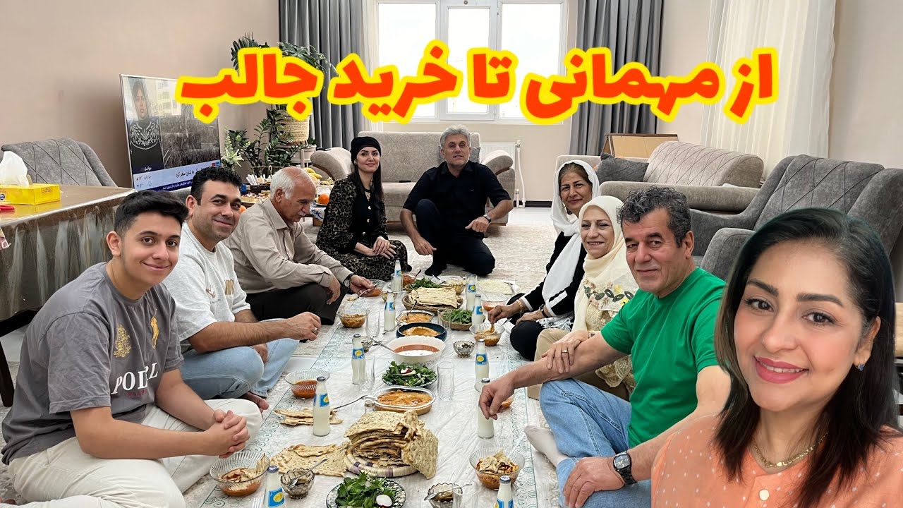 با مهمون هامون ابگوشت رو خوردیم و رفتیم خرید😍