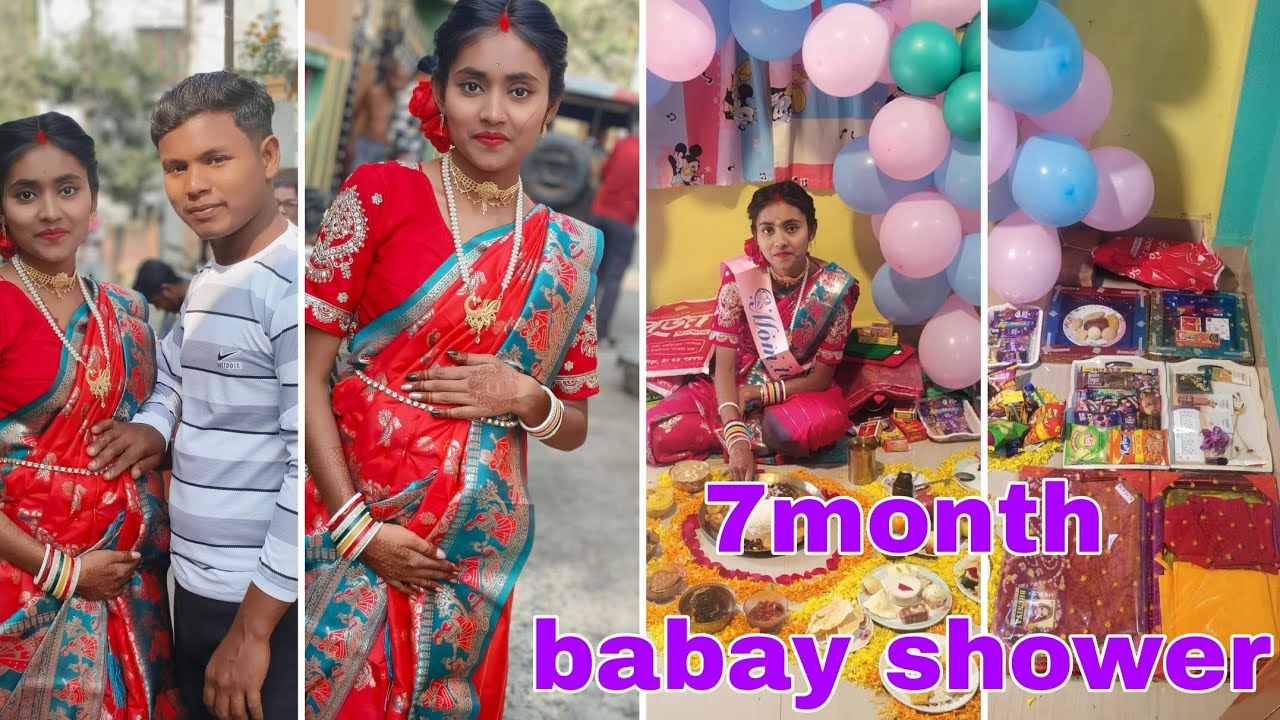সাত মাসের সাধের অনুষ্ঠান আজ ভালোভাবে সম্পন্ন হলো... 7 month baby shower complete🫄❤