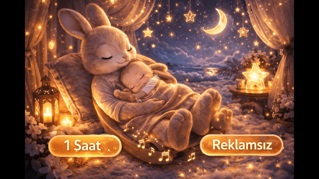 Gece İncelir Ninnisi 🌙 1 Saat Bebek Ninnisi | Derin Uyku (Reklamsız) #1saatninni