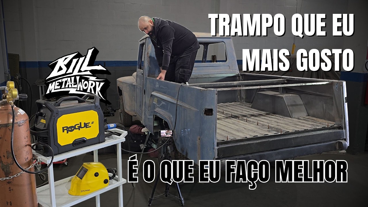 Assoalho e Longarinas da Caçamba - Jeep Willys Pickup 1966 #6