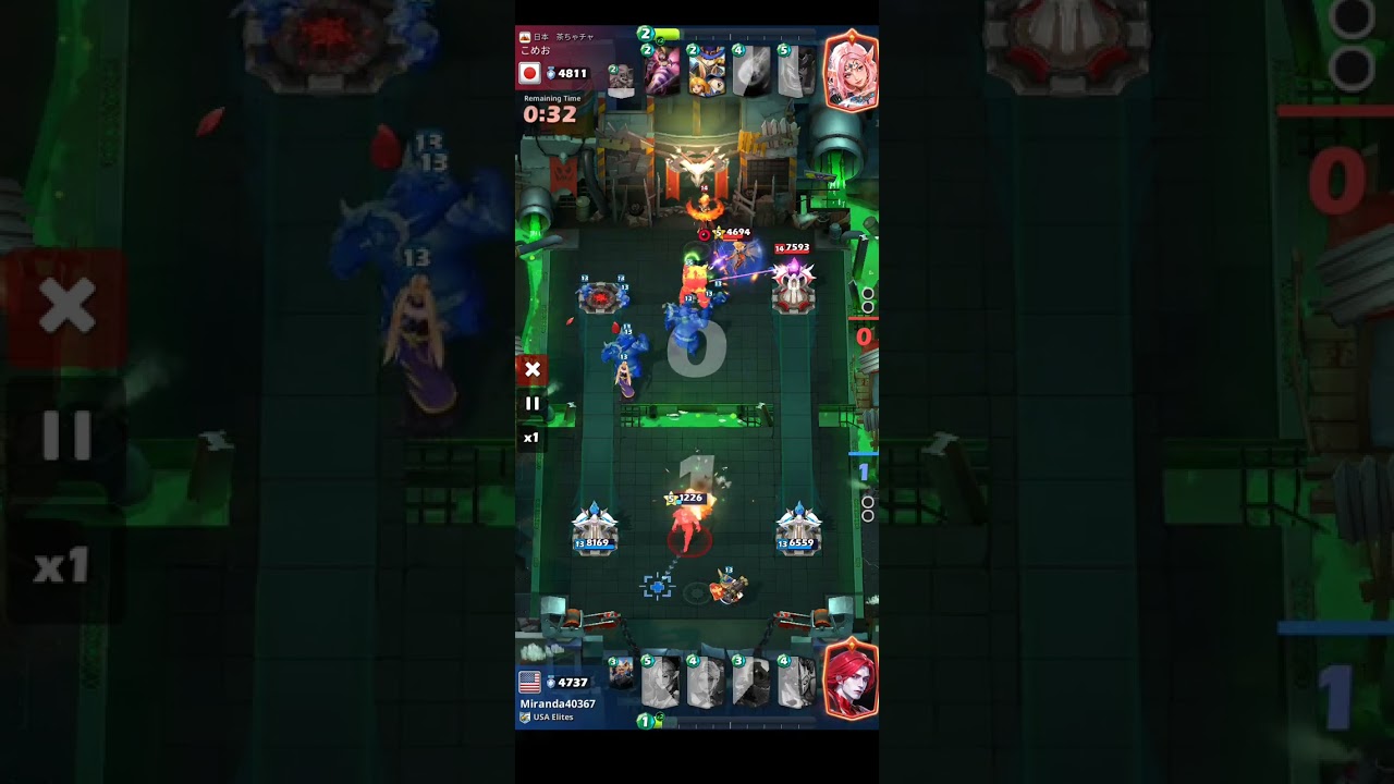 Champion strike - Push the demolisher by Ice pillar