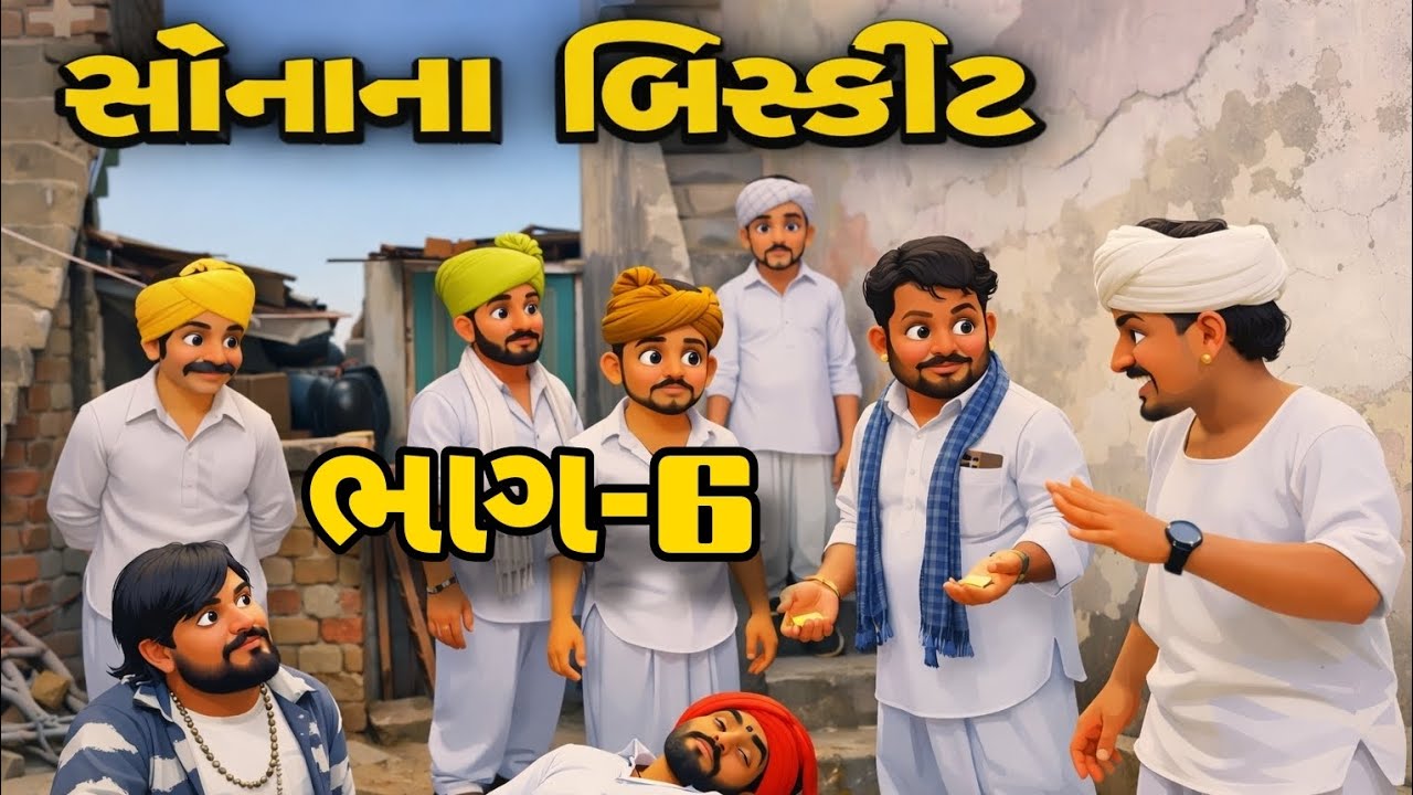 સોનાના બિસ્કિટ ભાગ 6//Gujarati comedy Video // ગુજરાતી કોમેડી // toonvfx0 and sbhindustani #cartoon