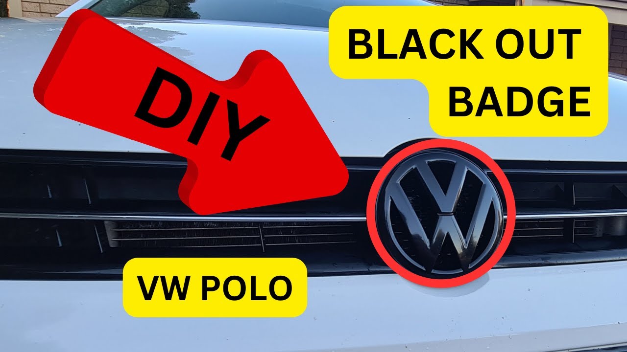 Чёрный значок своими руками | VW POLO | Снятие переднего и заднего значка