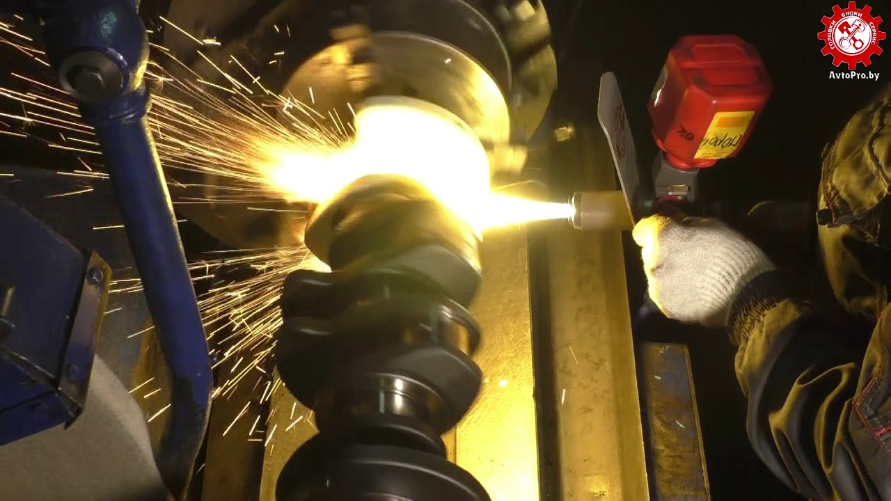 REPAIR OF THE CRANKSHAFT. SPRAYING CRANKSHAFT JOINTS / РЕМОНТ КОЛЕНВАЛА. НАПЫЛЕНИЕ ШЕЕК КОЛЕНВАЛА