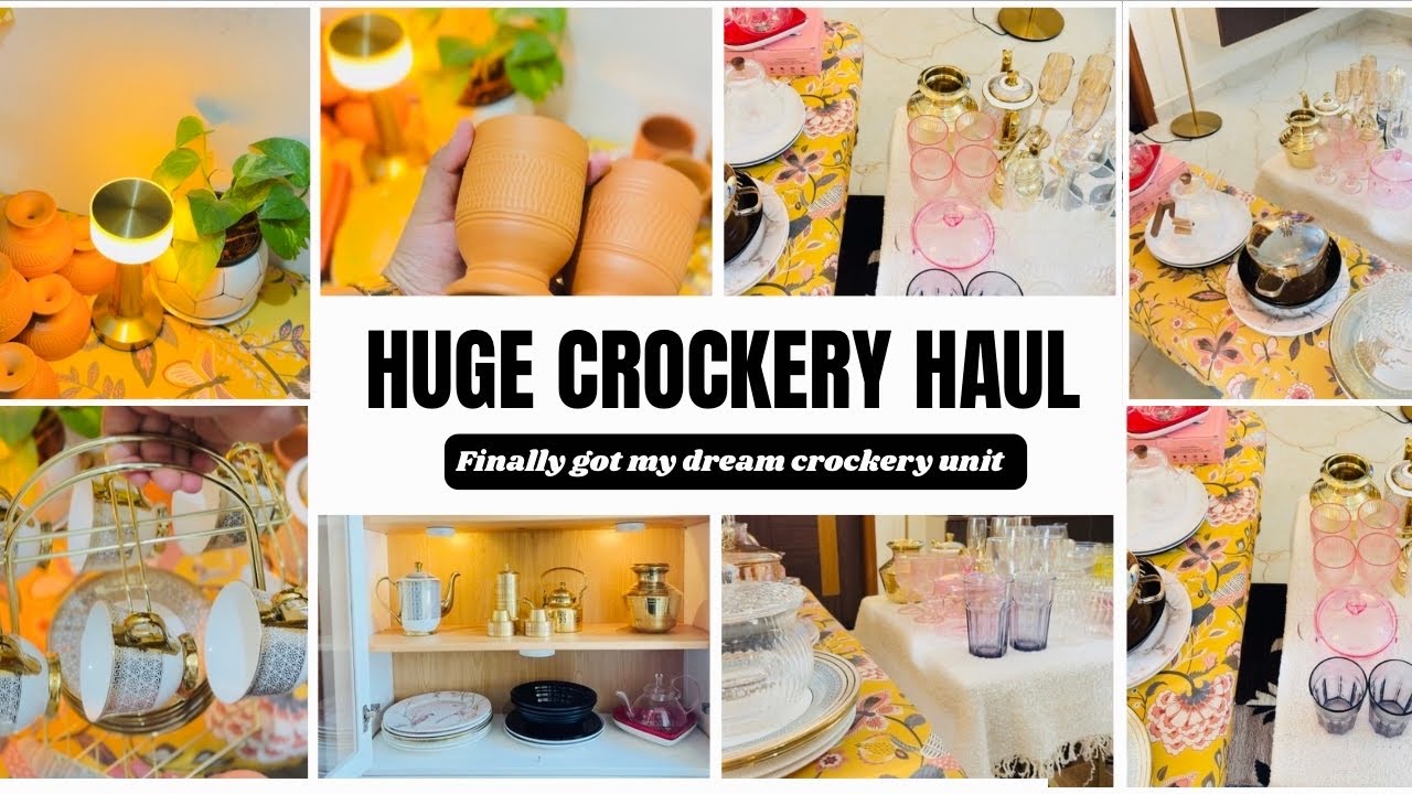 My Huge Crockery Shopping 😍 | ఎంత Shopping చేశానో చూడండి🛍️ | Empty tour of my dream crockery unit