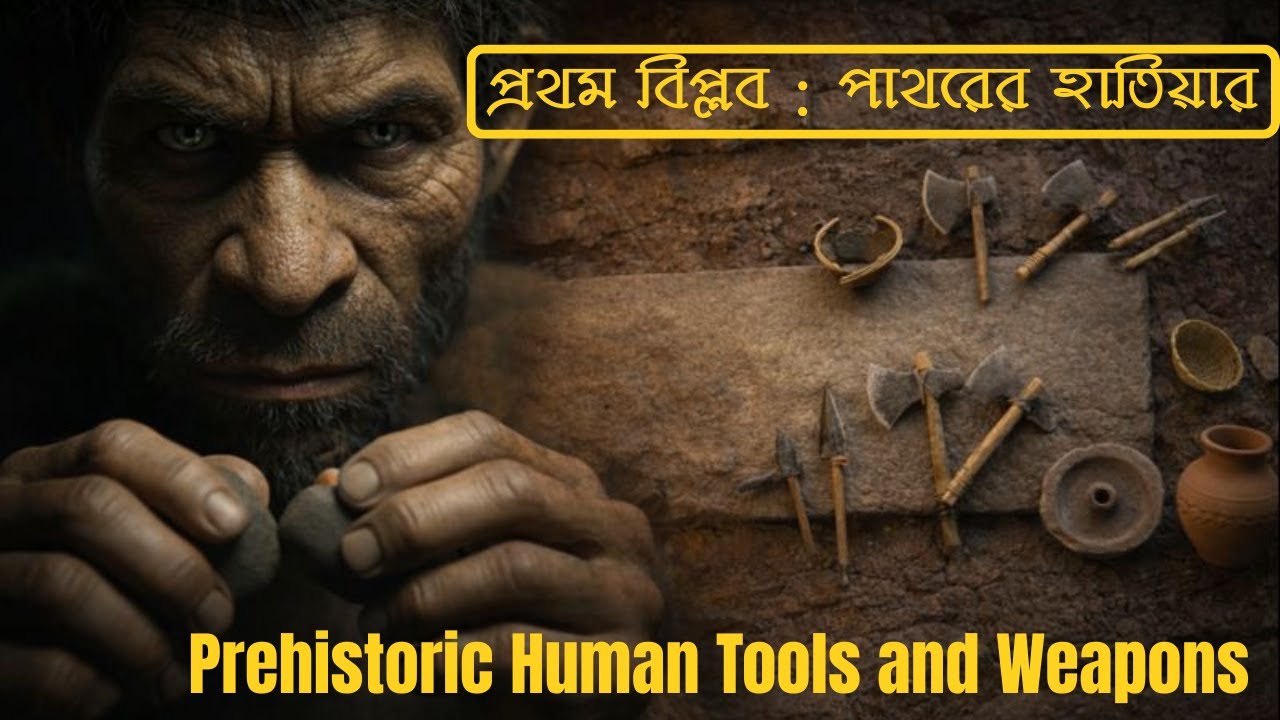 প্রথম বিপ্লব : পাথরের হাতিয়ার | Prehistoric Human Tools and Weapons Explained | Stone Age Survival