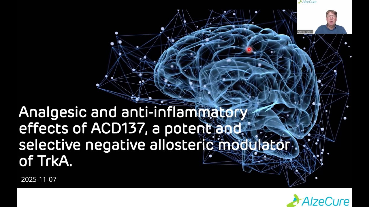 Analgesic and anti-inflammatory effect of ACD137, a negative allosteric modulator of TrkA.