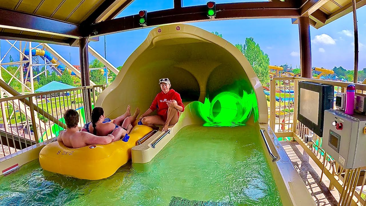 Roaring Forks Water Coaster Ride at Water World Colorado, USA
