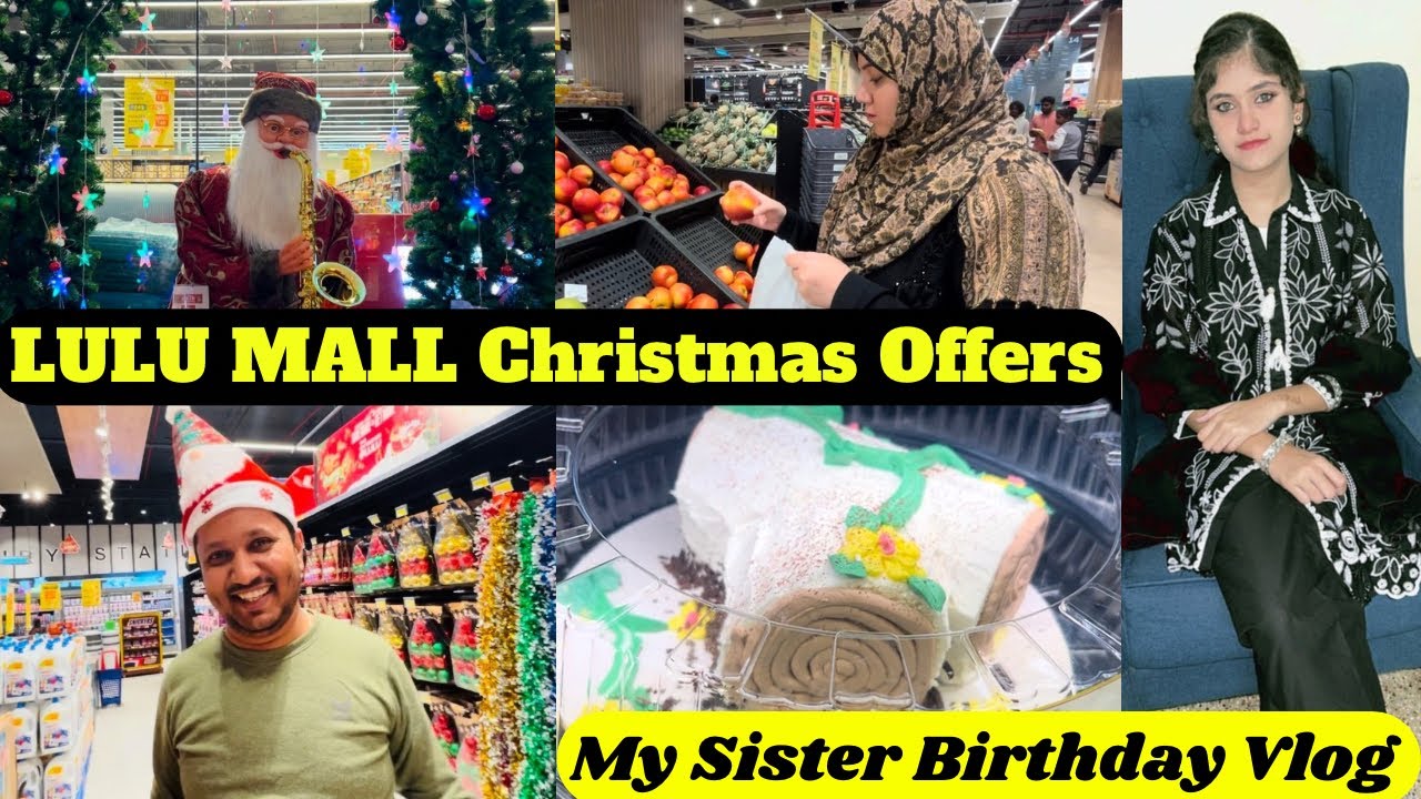 ￼Lulu daily Christmas offers | My sister birthday vlog 🥳| 50% off #offers #vlog ￼