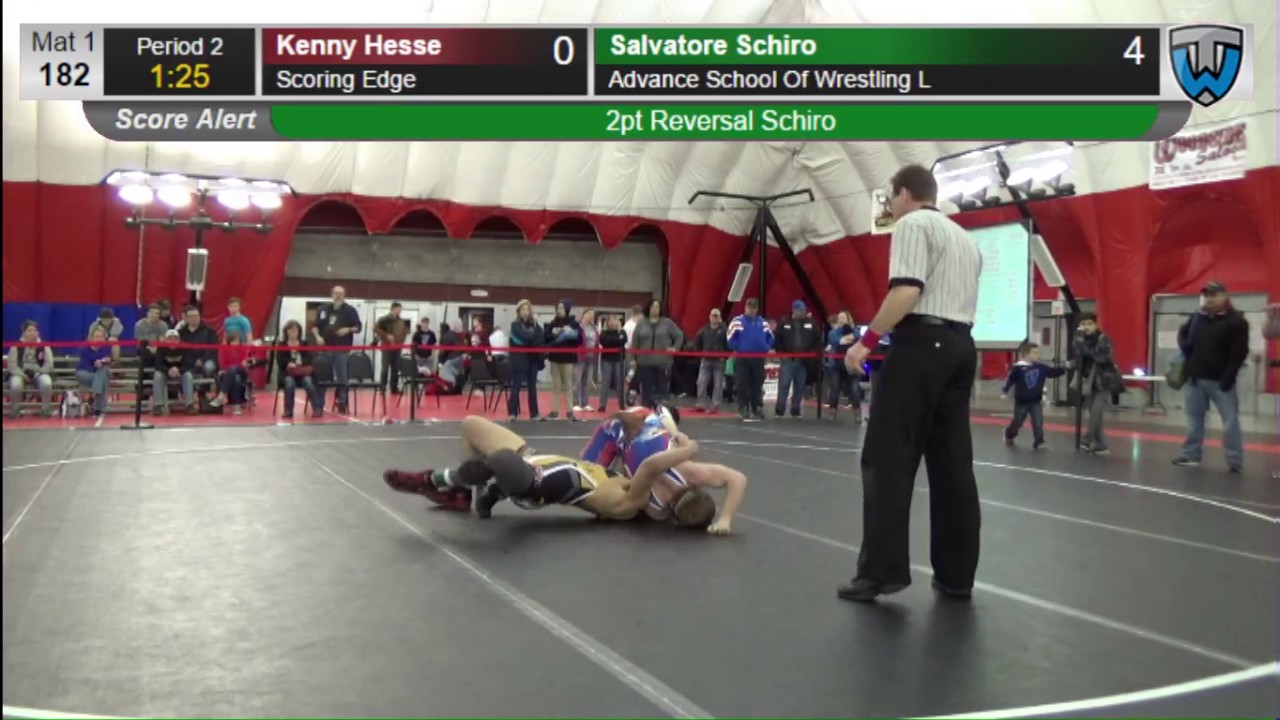 182 Kenny Hesse Scoring Edge vs Salvatore Schiro Advance School Of Wrestling L 6477176104