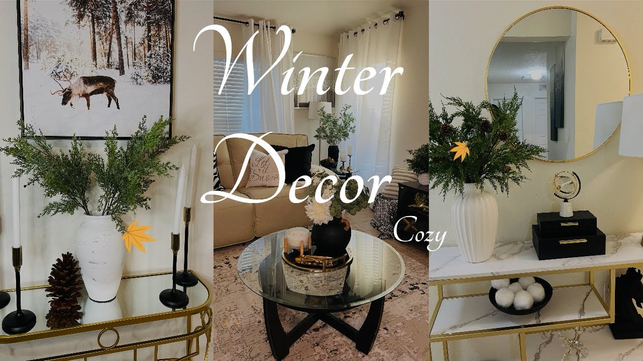 After. Christmas Decorate With Me | Winter Decorating Ideas #winterdecor