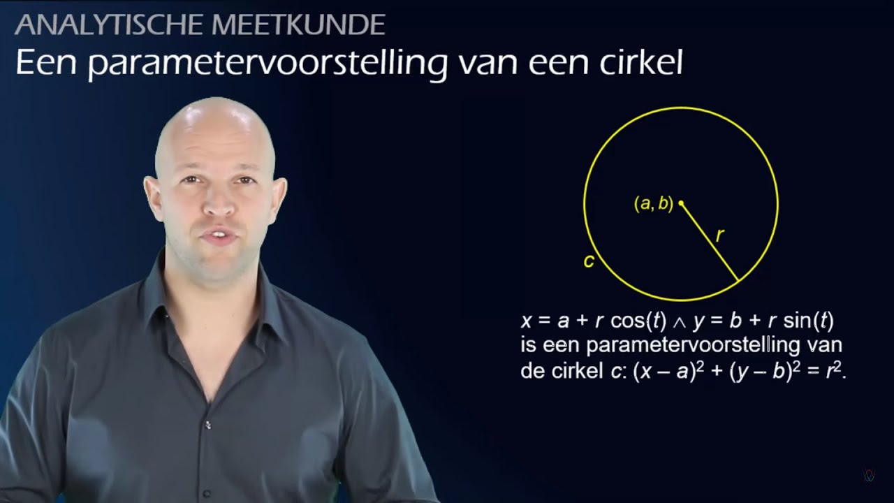 Een parametervoorstelling van een cirkel - Analytische meetkunde (vwo B) - WiskundeAcademie