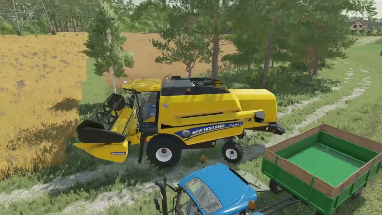 Farming Simulator22 (am recoltat graul).