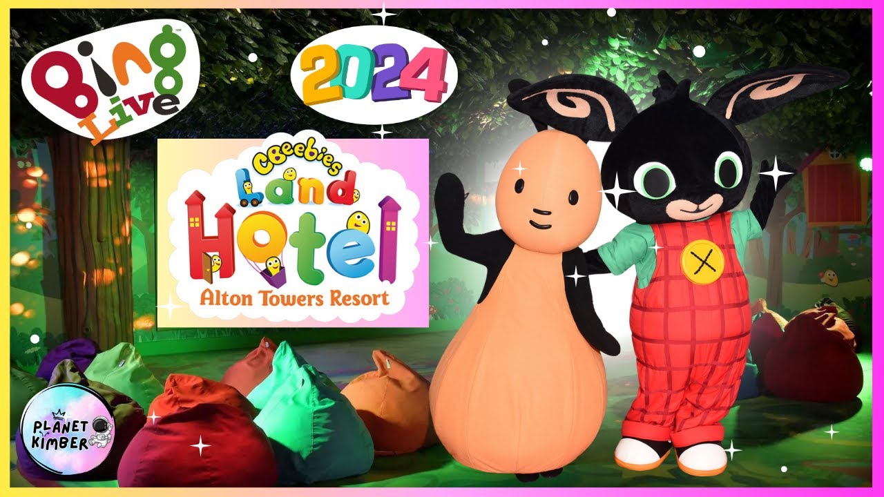 Очаровательный кролик Бинг в отеле Cbeebies Land, Alton Towers 2024!