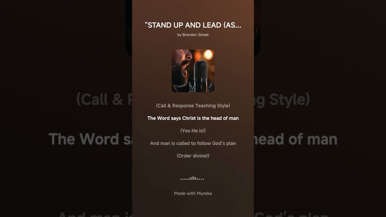 STAND UP AND LEAD AS CHRIST LOVED