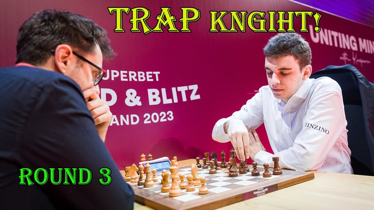 TRAP KNIGHT!! Levon Aronian vs Jan-Krzysztof Duda || Superbet Blitz 2023 - R3