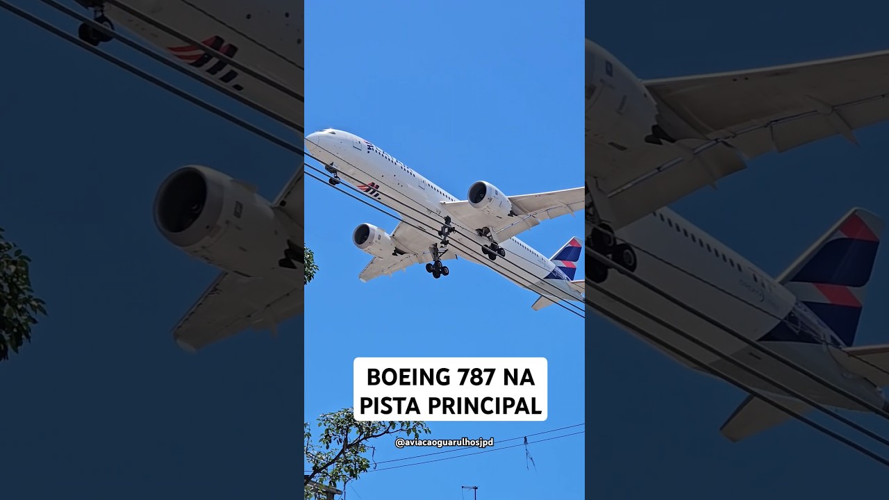 BOEING 787 LATAM PASSOU LAMBENDO #aviao #latam #boeing #reels #fyp #viral