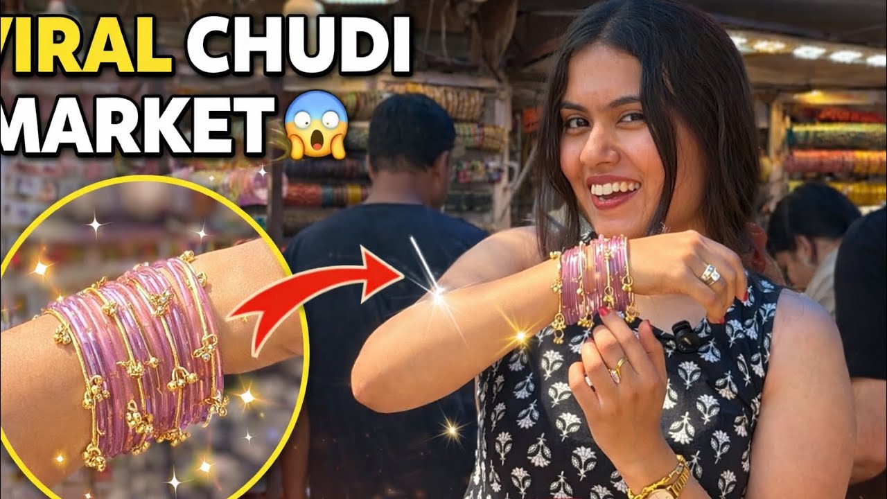 😱Hidden Chudi Market😍in Delhi📍 | Viral🤩 Instagram ✨ Bangles #viralbangles #janpath #delhimarkets 