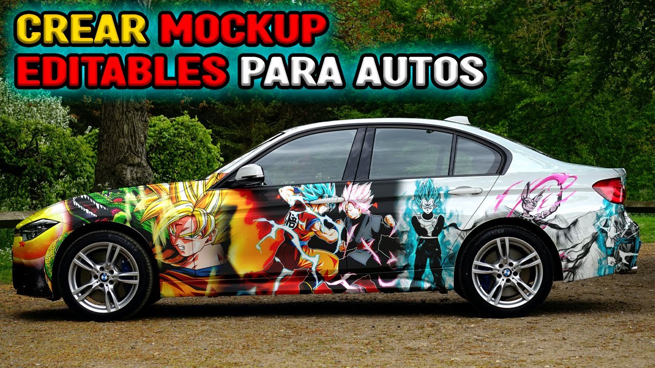 como Crear MOCKUP para AUTOS con Photoshop 🔴como PERSONALIZAR AUTOS a tu MANERA con PHOTOSHOP