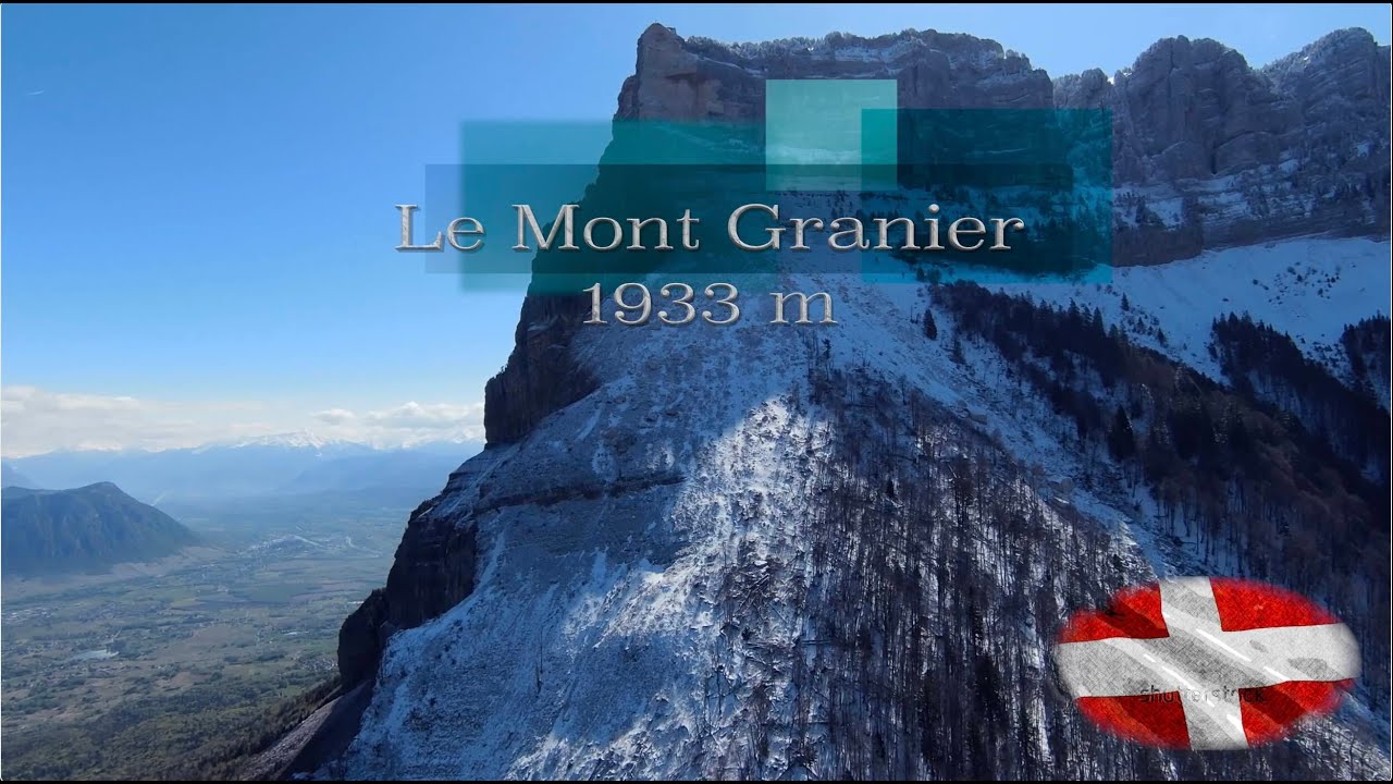 DRONE Les 3 Géants de la capitale Savoyarde, La dent du Chat, La croix du Nivolet, le Mont Granier