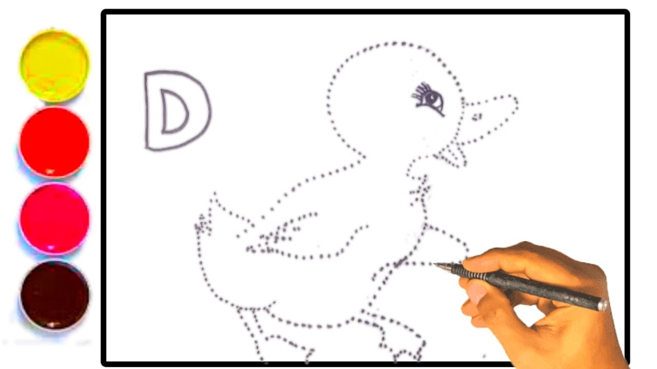 ABC Painting for Kids 🌈 | D for Duck 🦆 | Fun & Easy Learning