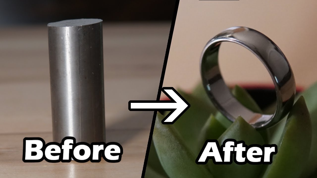 How to Make a Titanium Ring | Lathe Machining