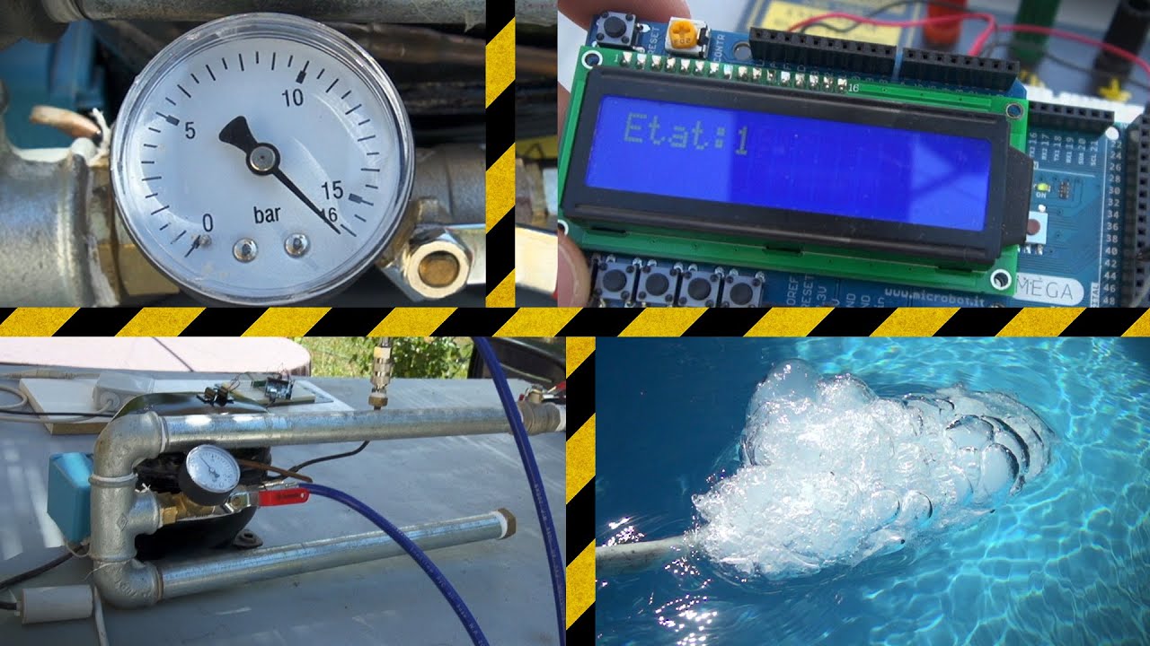 Compresseur 16bar et Jacuzzi Arduino ! - Vlog Bricolage #1
