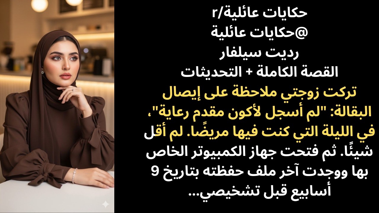 تركت زوجتي ملاحظة على إيصال البقالة: 