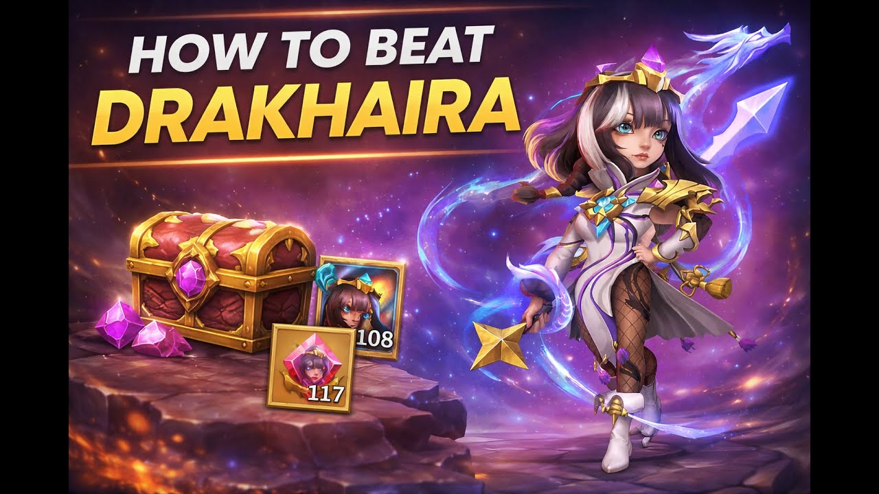 Castle Clash | Epic battle | Drakhaira | Dynamica | Celestica