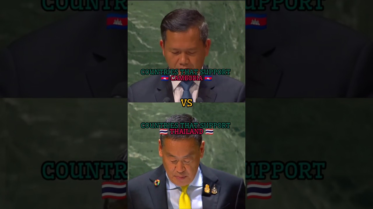 Countries that support Cambodia vs countries that support thailand#shorts#viralshorts