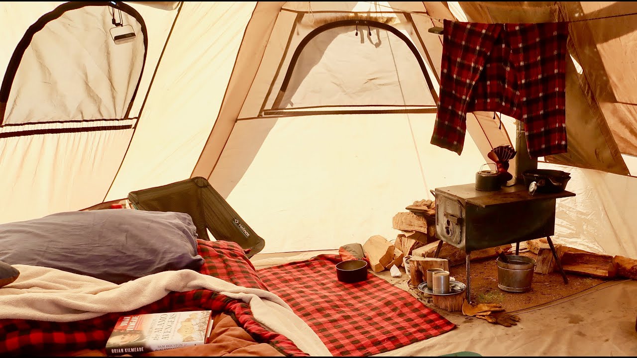 COLORADO HOT TENT CAMPING: Winter Is Coming, Nomad Life Off-Grid, Cast-Iron Breakfast Over The Stove