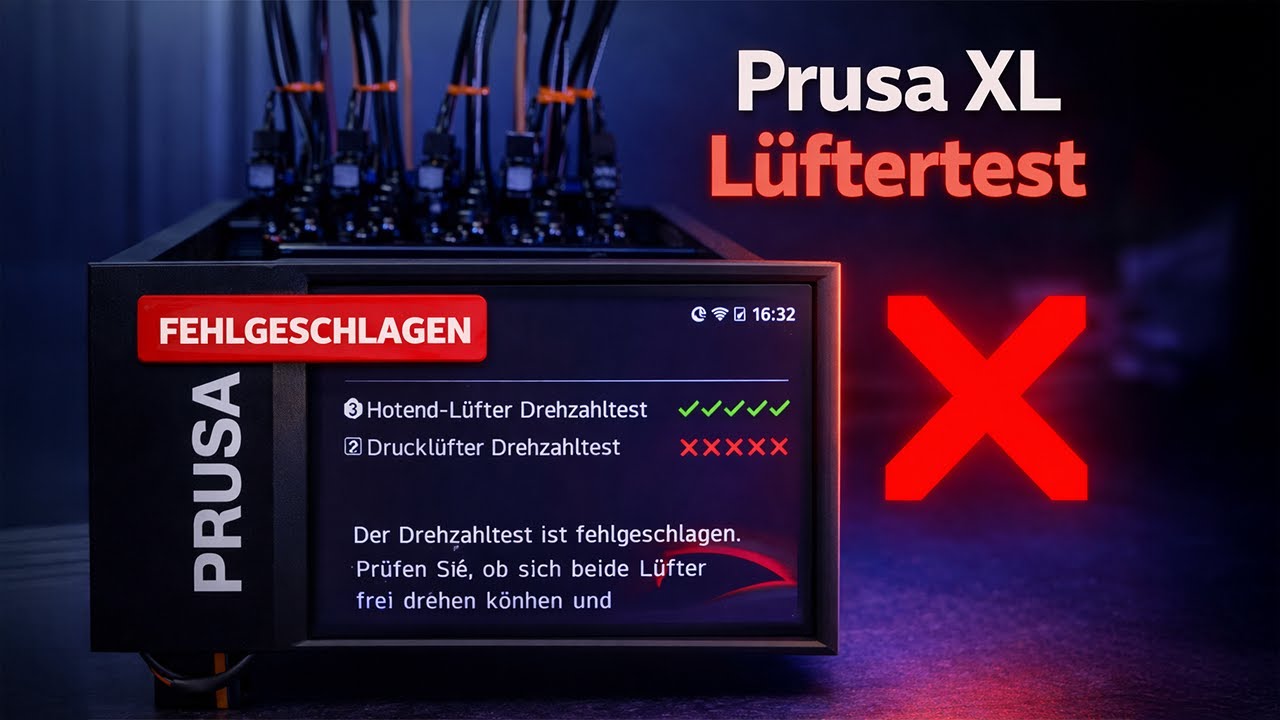 Prusa XL: Fan-Test failed? 🔧 Einfacher Workaround ✅