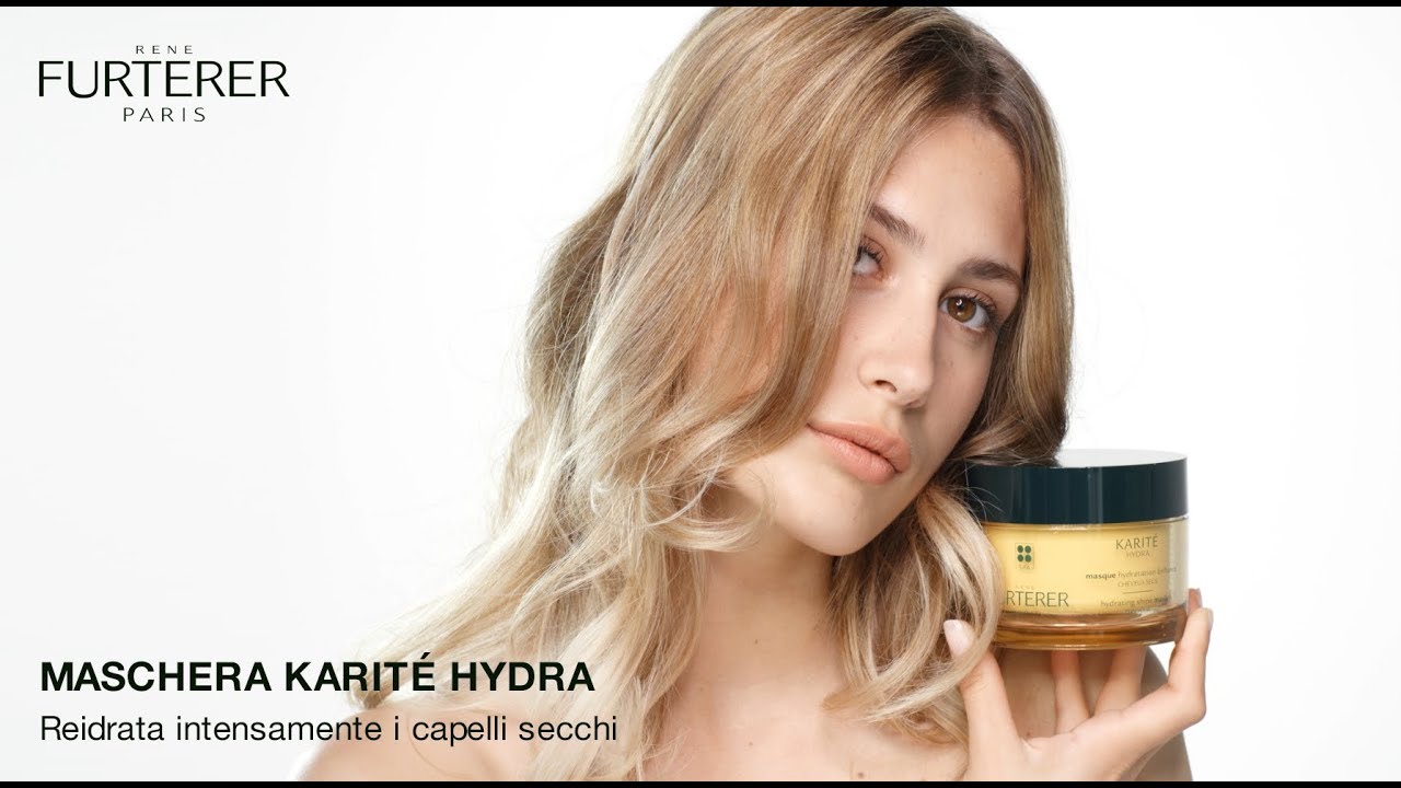 Come applicare la maschera idratante KARIT&Eacute; HYDRA per capelli secchi - Ren&eacute; Furterer