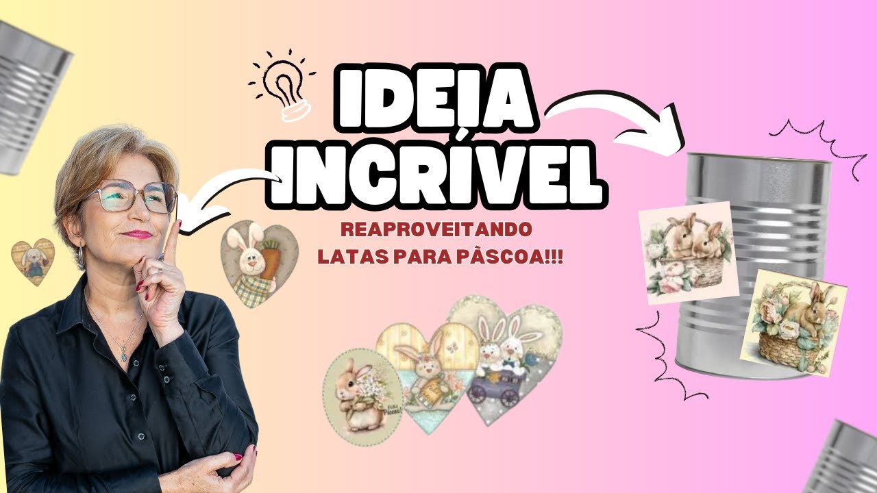🎨DIY: ♻️ do LIXO ao LUXO, não jogue FORA seus LATAS!! 😮♻️