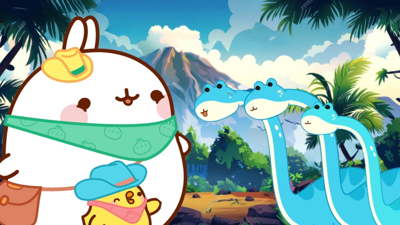 Molang and Piu Piu at Dino Park! 🦖 💥