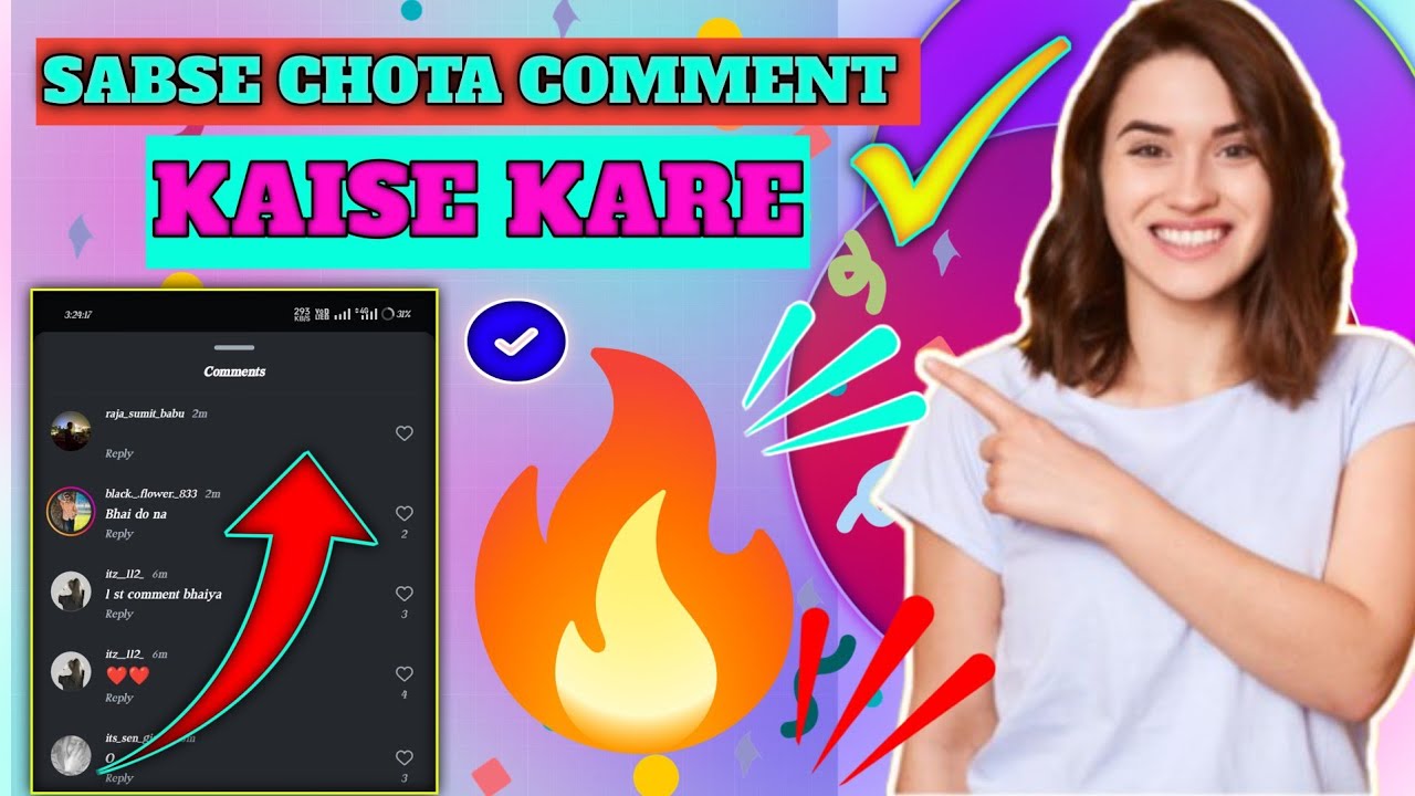 video me sabse chota comment kaisekare how to the video comment invery large 
