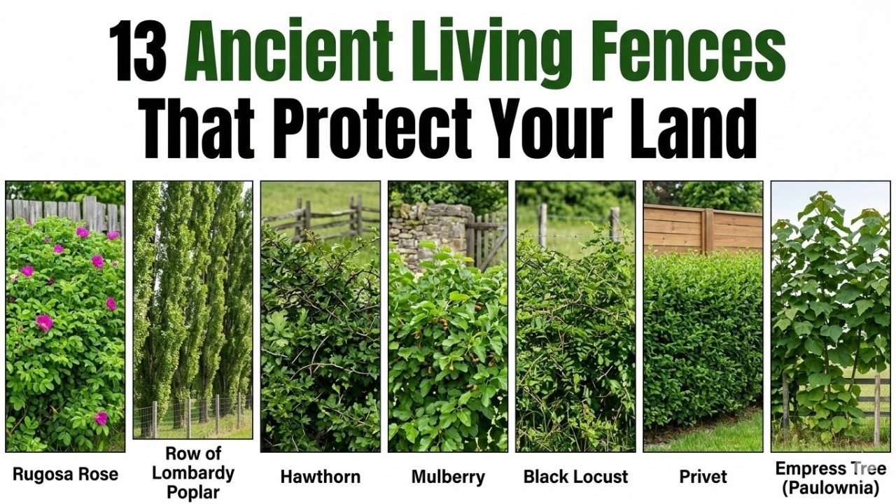 13 Ancient Living Fences: The Plants So Powerful They Invented Barbed Wire!