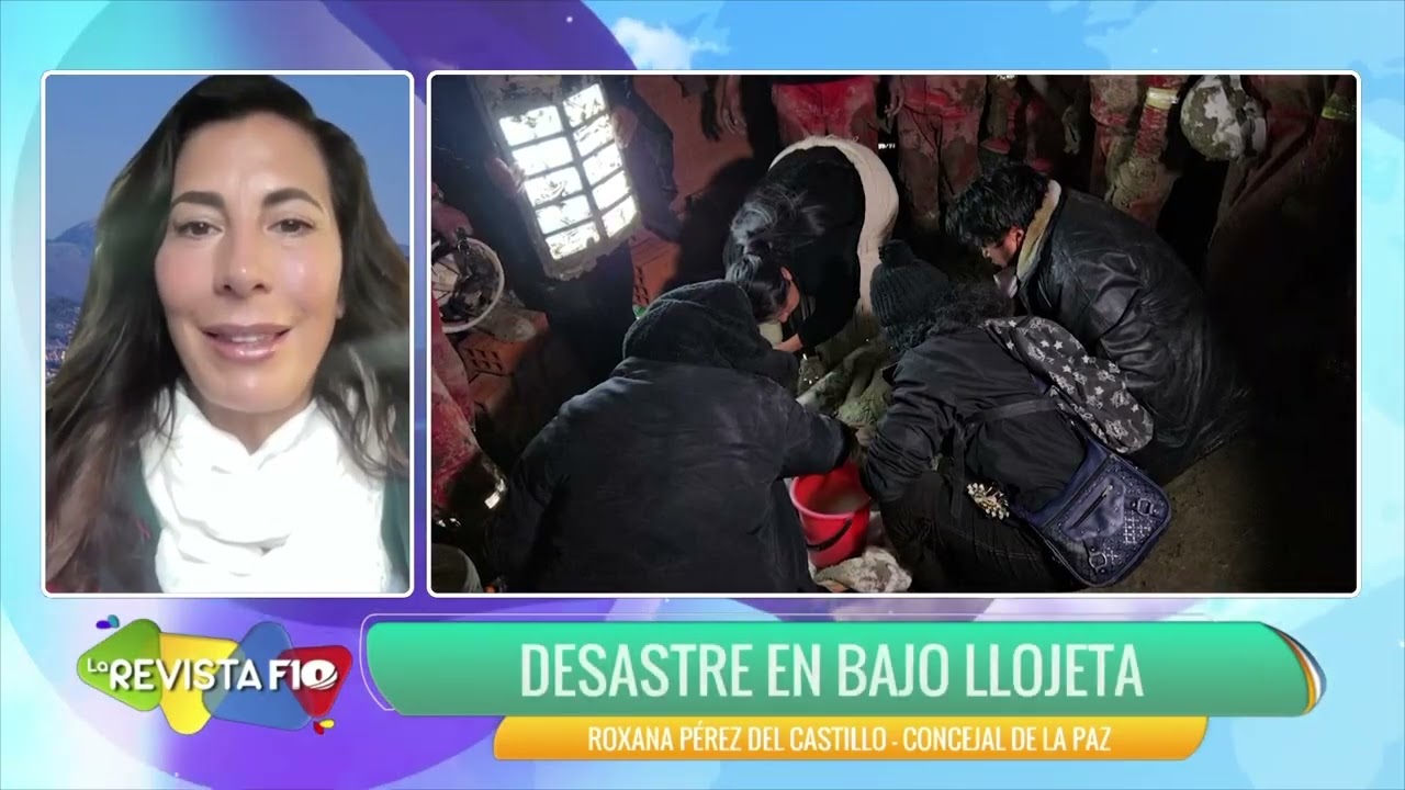Roxana Pérez del Castillo, concejal de La Paz, denuncia desastre en Bajo Llojeta