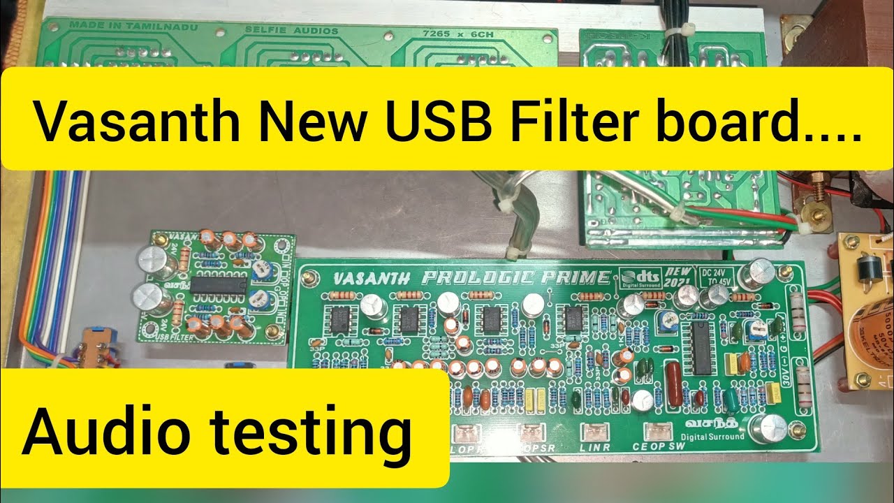Vasanth New USB Filter board.... audio testing headphone use......