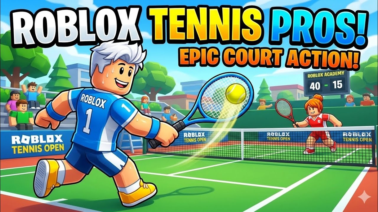 😈🎾Playing Tennis in Roblox ⚡⚡✨