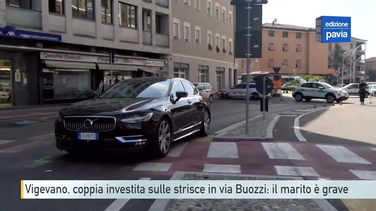Anziani investiti sulle strisce pedonali a Vigevano in via Buozzi: grave un 79enne