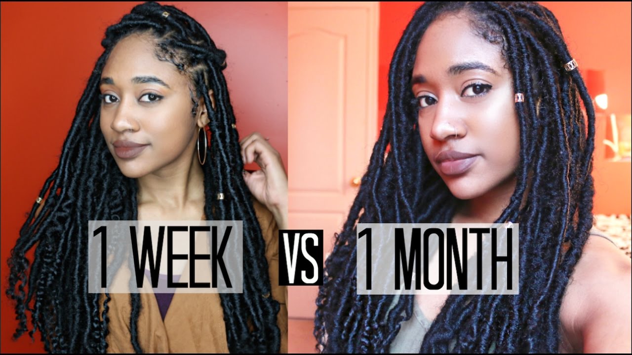 Goddess Locs Update: 1 Week Vs 1 Month| Natural Hair