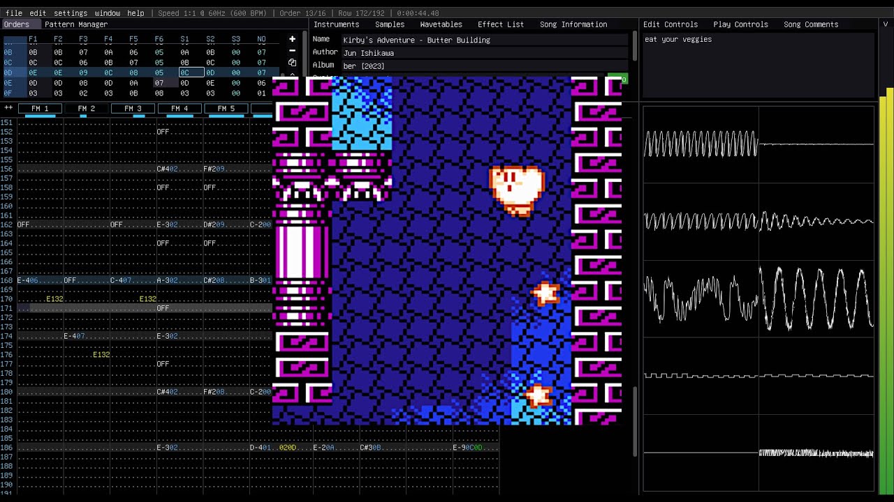Kirby's Adventure - Butter Building (Furnace Tracker YM2612 / SN76489)