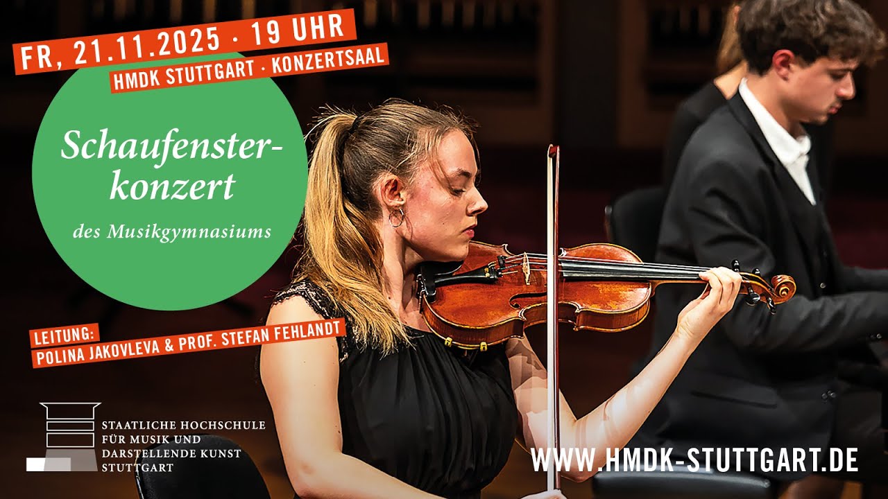 Schaufensterkonzert des Musikgymnasiums Stuttgart (21.11.2025 - 19:00 Uhr)